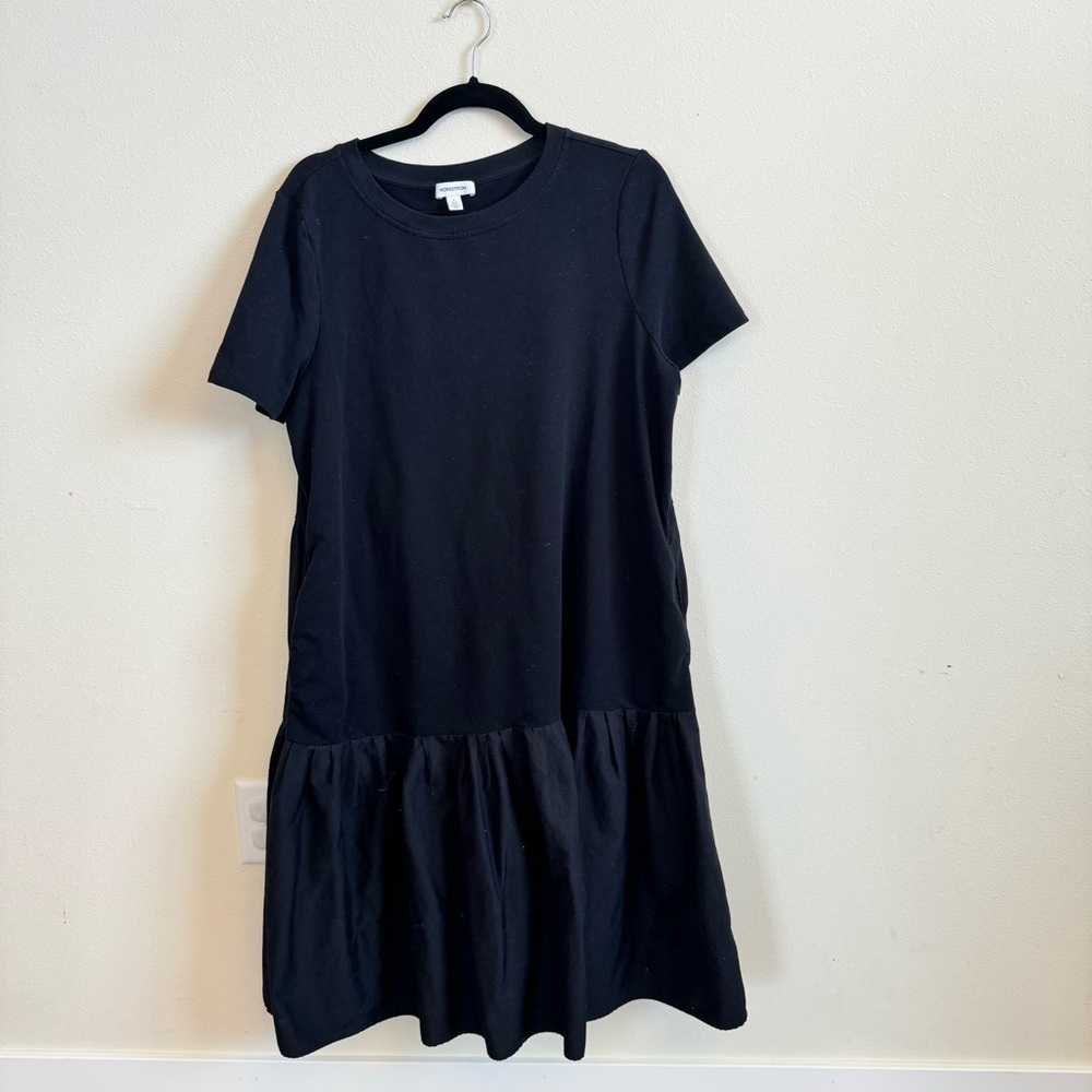 Nordstrom Drop Hem, mixed media, Flare Dress